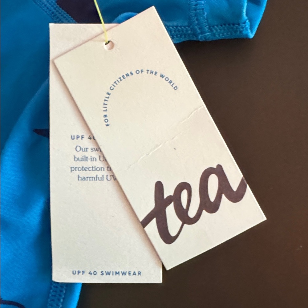 Tea Collection Kids Ocean Blue Rashguard - Picture 2 of 3